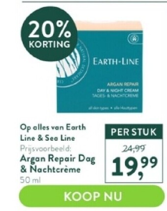 Holland & Barrett Argan repair dag & nachtcrème 50 ml aanbieding