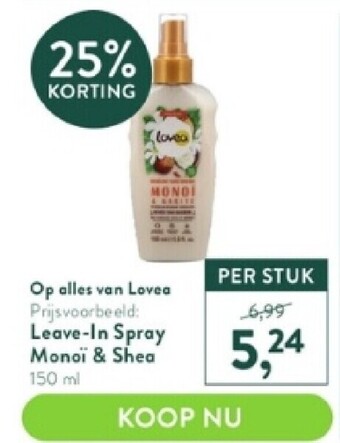 Holland & Barrett Leave-in spray monoï & shea 150 ml aanbieding