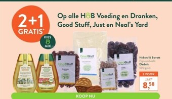 Holland & Barrett Dadels 500 gram aanbieding