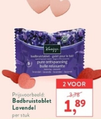 Holland & Barrett Badbruistablet lavendel aanbieding