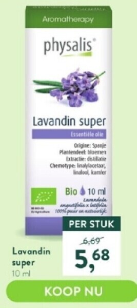 Holland & Barrett Lavandin super 10 ml aanbieding