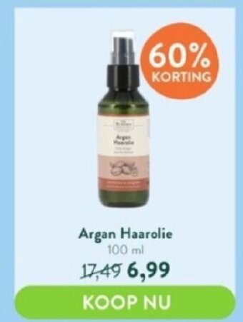Holland & Barrett Argan haarolie 100 ml aanbieding