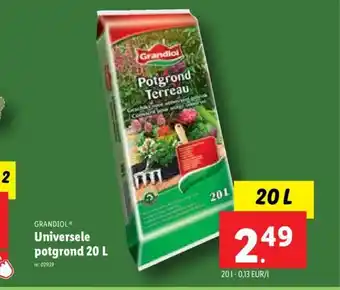 Lidl Grandiol universele potgrond 20L aanbieding