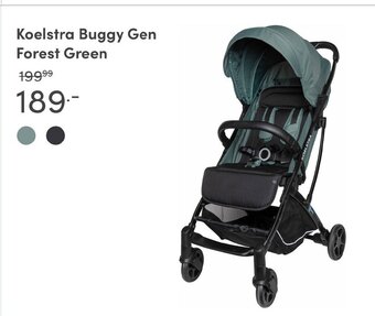 Baby & Tiener Koelstra Buggy Gen Forest Green aanbieding