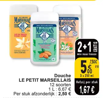 Le petit marseillais douche 3 x 250ml