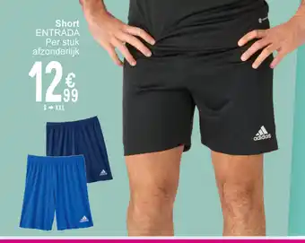 Cora Adidas Entrada short per stuk aanbieding