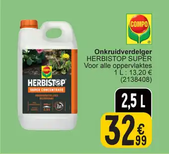 Cora Compo herbistop super onkruidverdelger 2,5L aanbieding