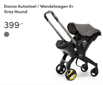 Baby & Tiener Doona Autostoel/Wandelwagen 0+ Grey Hound aanbieding