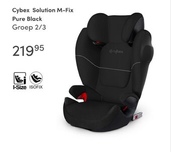Baby & Tiener Cybex Solution M-Fix Pure Black aanbieding