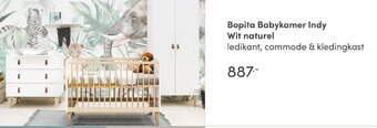 Baby & Tiener Bopita Babykamer Indy Wit naturel aanbieding