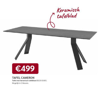 Crack Tafel cameron aanbieding