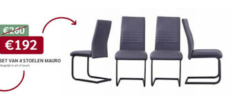 Crack Set van 4 stoelen mauro aanbieding