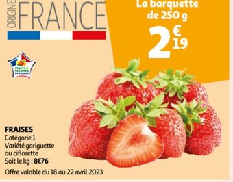 Fraises 250g