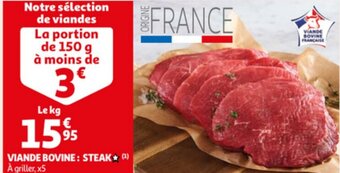 Auchan Viande Bovine: Steak aanbieding