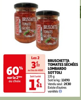 Bruschetta Tomates Sechees Lombardo Sottoli 135g