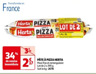 Auchan Pate A Pizza Herta aanbieding