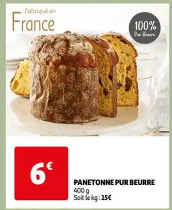 Auchan Panetonne Pur Beurre 400g aanbieding