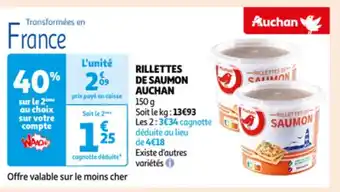 Rillettes De Saumon Auchan 150g