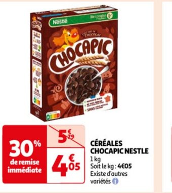 Auchan Nestle Cereales Chocapic 1kg aanbieding