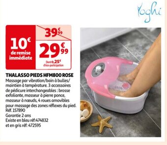 Auchan Thalasso pieds HFM800 rose aanbieding