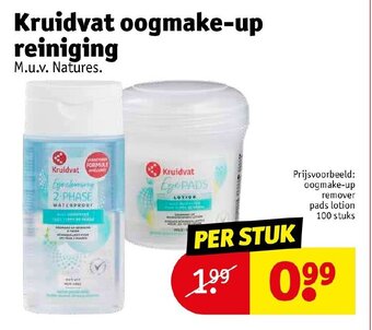 Kruidvat oogmake-up remover pads lotion aanbieding