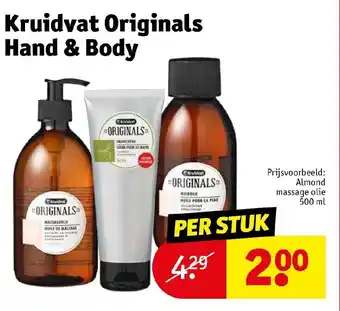 Kruidvat Almond massage olie 500ml aanbieding