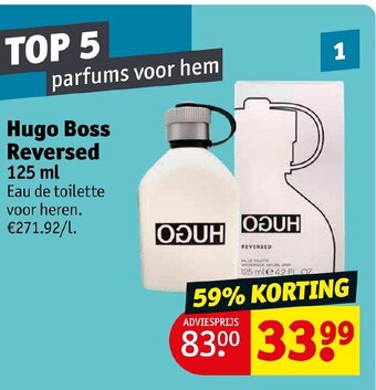 Kruidvat Hugo boss reversed 125ml aanbieding
