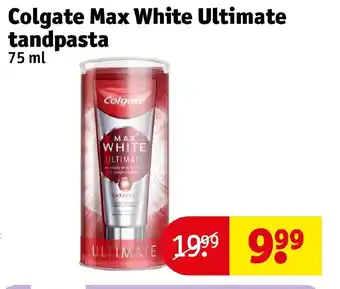 Kruidvat Colgate max white ultimate tandpasta 75ml aanbieding