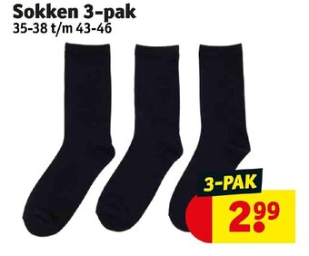 Kruidvat Sokken 3-pak aanbieding