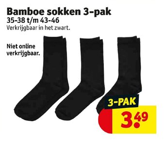 Kruidvat Bamboe sokken 3-pak aanbieding