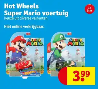 Kruidvat Hot wheels super mario voertuig aanbieding