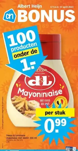 Devos & lemmens mayonaise met eieren 200 ml