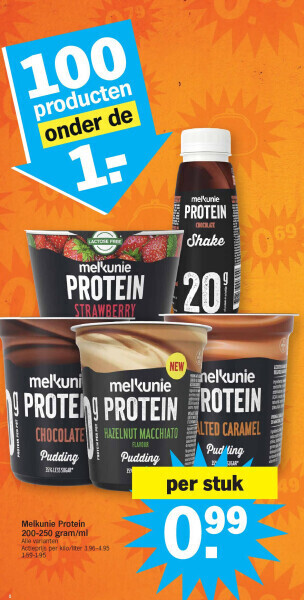 Albert Heijn Melkunie protein 200-250 gram/ml aanbieding