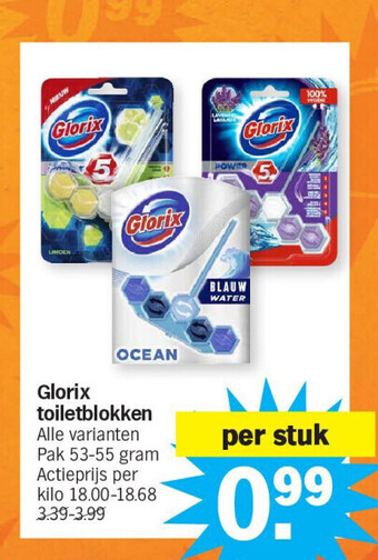 Albert Heijn Glorix toiletblokken aanbieding