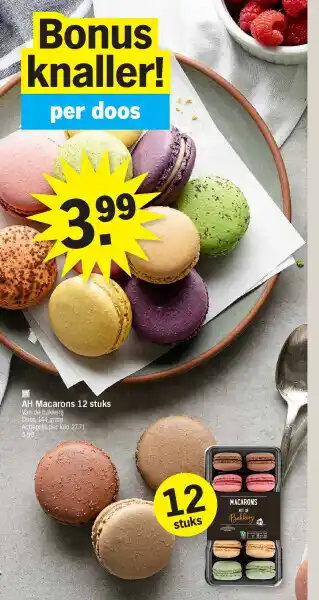 Albert Heijn Ah macarons 12 stuks aanbieding