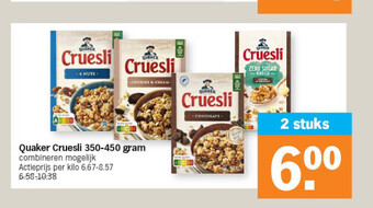 Quaker cruesli 350-450 gram