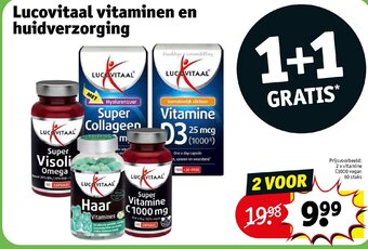 Kruidvat Lucovitaal 2 x vitamine C1000 vegan 60 stuks aanbieding