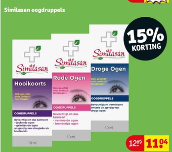 Kruidvat Similasan oogdruppels aanbieding