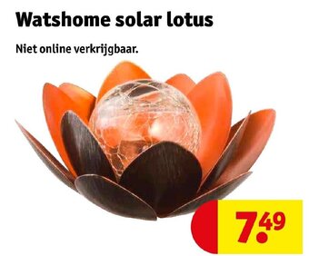 Kruidvat Watshome solar lotus aanbieding