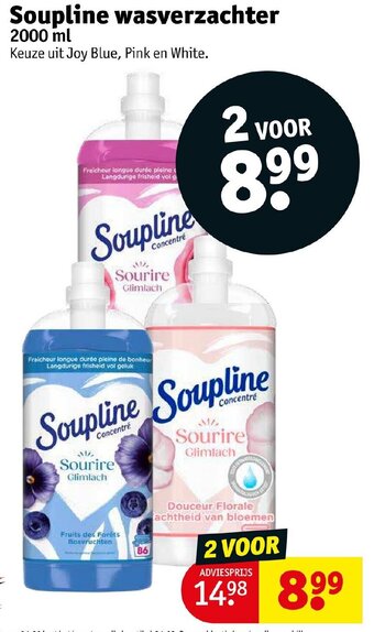 Kruidvat Soupline wasverzachter 2000ml aanbieding