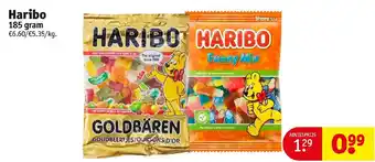 Kruidvat Haribo 185 Gram aanbieding