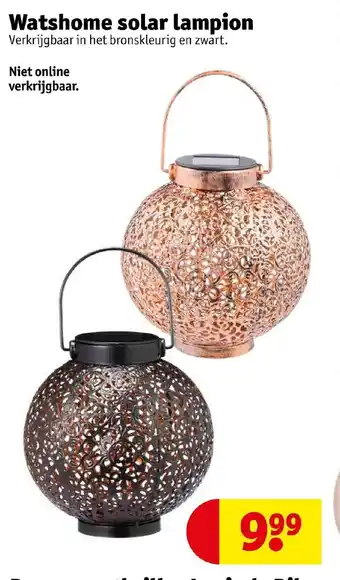 Kruidvat Wasthome Solar Lampion aanbieding