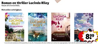 Kruidvat Roman en Thriller Lucinda Riley aanbieding