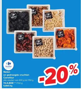 Carrefour Noten en Gedroogde Vruchten aanbieding