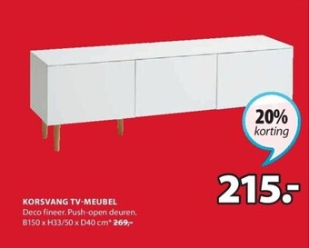 Jysk Korsvang tv-meubel aanbieding