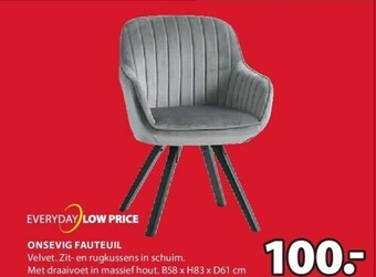 Jysk Onsevig fauteuil aanbieding