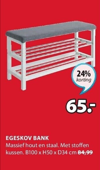 Jysk Egeskov bank aanbieding