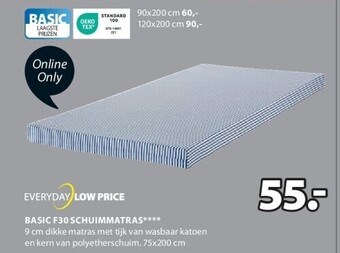 Jysk Basic f30 schuimmatras aanbieding