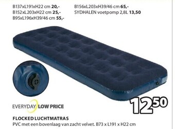 Jysk Flocked luchtmatras aanbieding