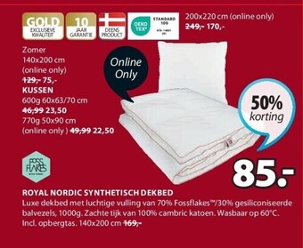 Jysk Royal nordic synthetisch dekbed aanbieding